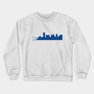 Memphis Skyline Blue Crewneck Sweatshirt